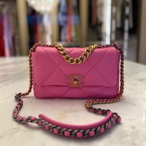 Chanel 19 Barbie Pink Bag in Medium